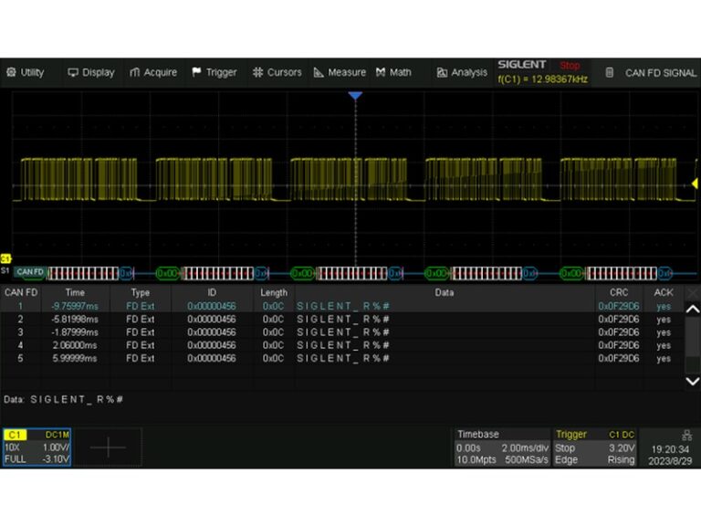 Siglent-SDS1000X-HD-Serial Trigger and Decode