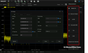Siglent SNA6000-SA Spectrum Analysis