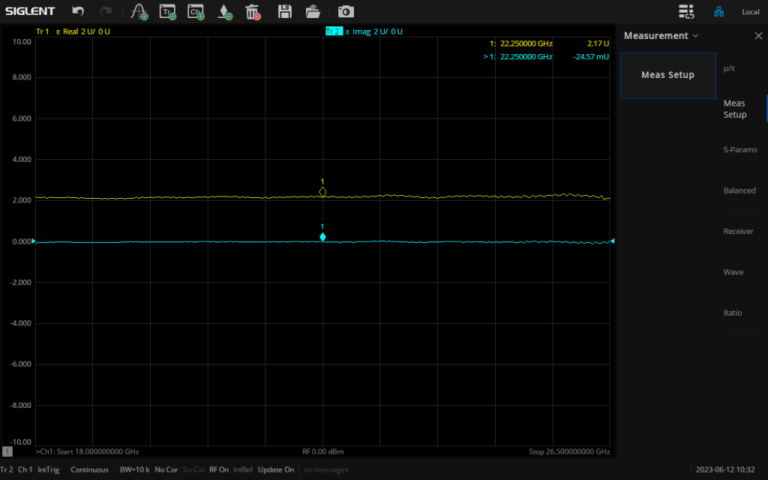 Siglent SNA6000-MT Material Measurement Software