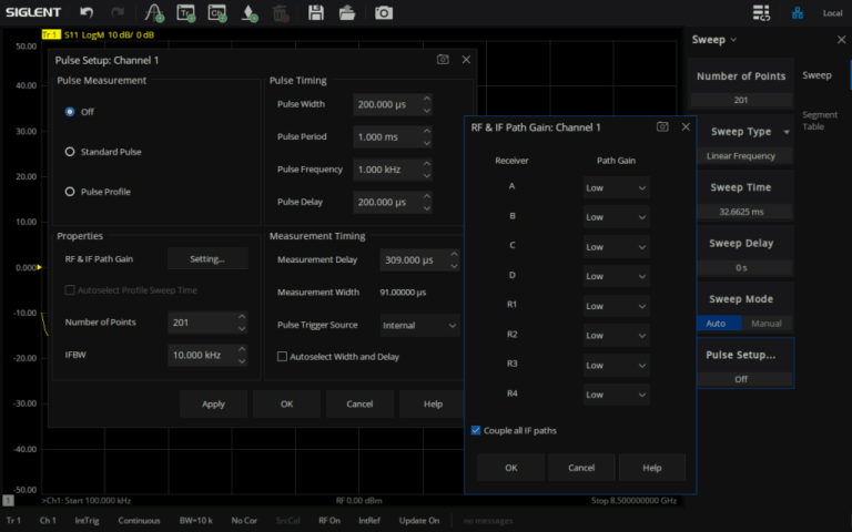 Siglent SNA6000-PM Pulse Management