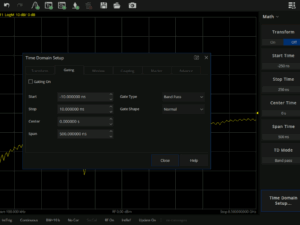 Siglent SNA6000-TDA Time Domain Analysis Software
