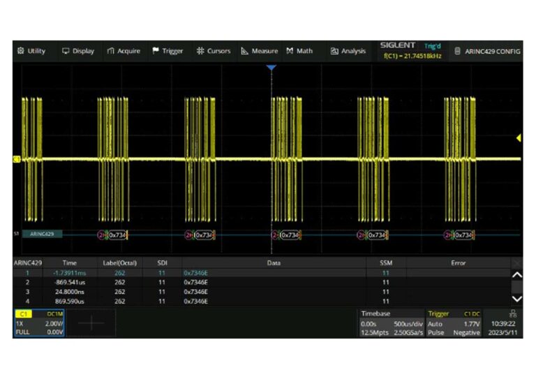Siglent SDS7000APro-ARINC Software Licence