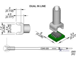 JBC C245220 Dual In Line Cartridge