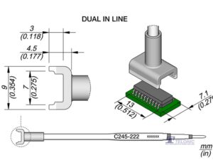 JBC C245222 Dual In Line Cartridge