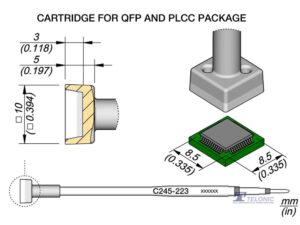 JBC C245223 QFP/PLCC Cartridge