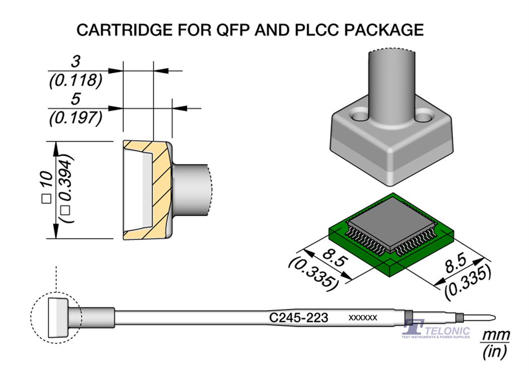 JBC C245223 QFP/PLCC Cartridge