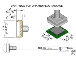 JBC C245224 QFP/PLCC Cartridge