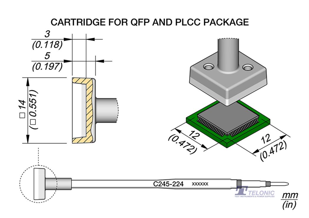 JBC C245224 QFP/PLCC Cartridge