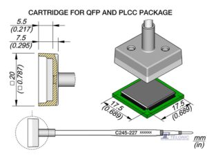 JBC C245227 QFP/PLCC Cartridge