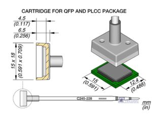 JBC C245228 QFP/PLCC Cartridge