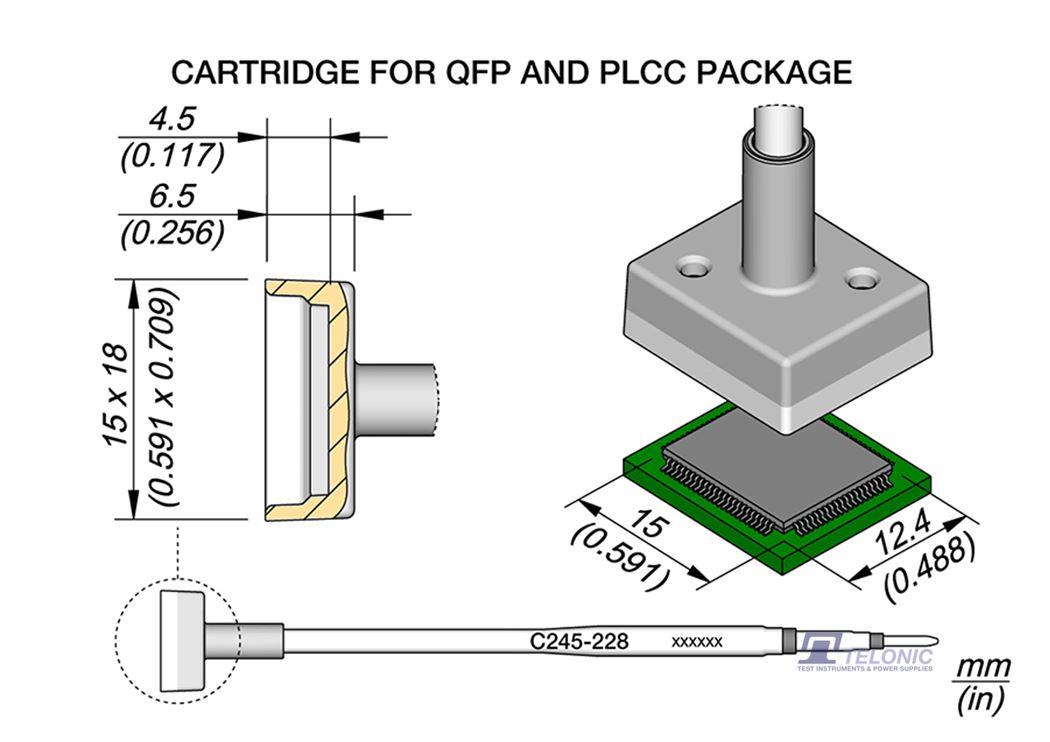 JBC C245228 QFP/PLCC Cartridge