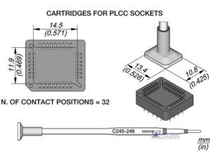 JBC C245248 PLCC Socket Cartridge