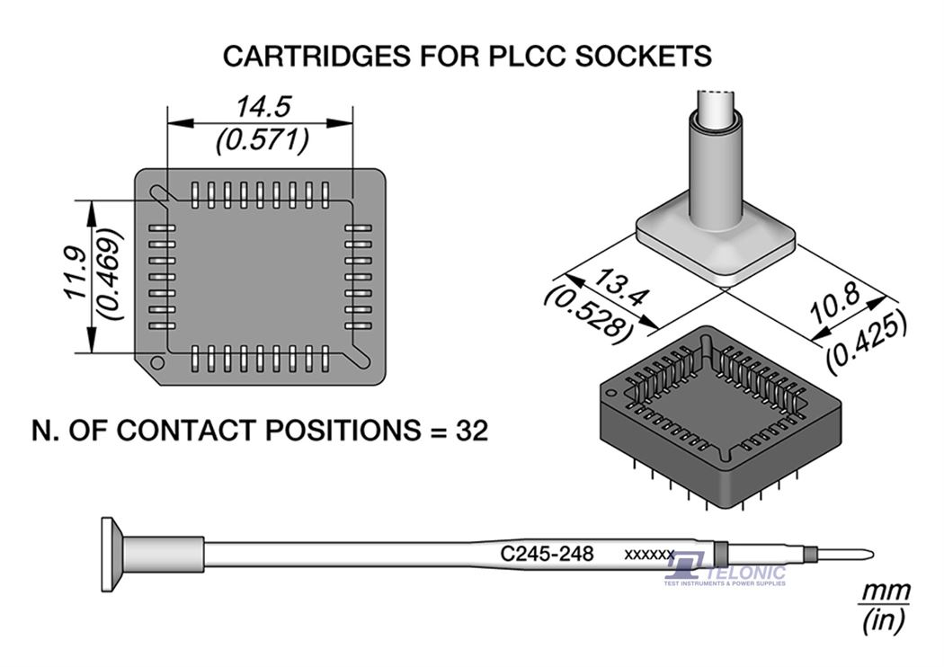JBC C245248 PLCC Socket Cartridge