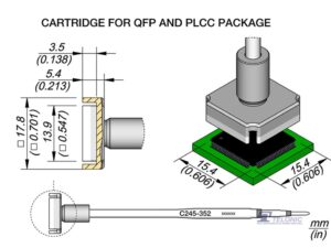JBC C245352 QFP/PLCC Cartridge