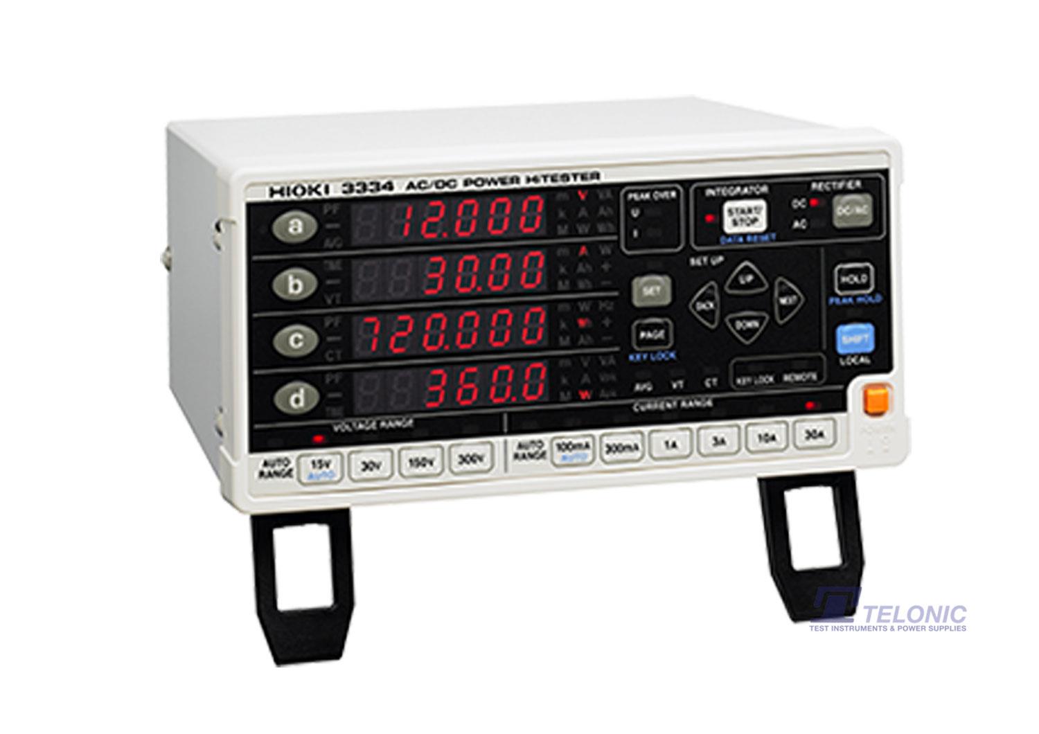Hioki 3334 AC/DC Bench Power Meter / Power Analyser
