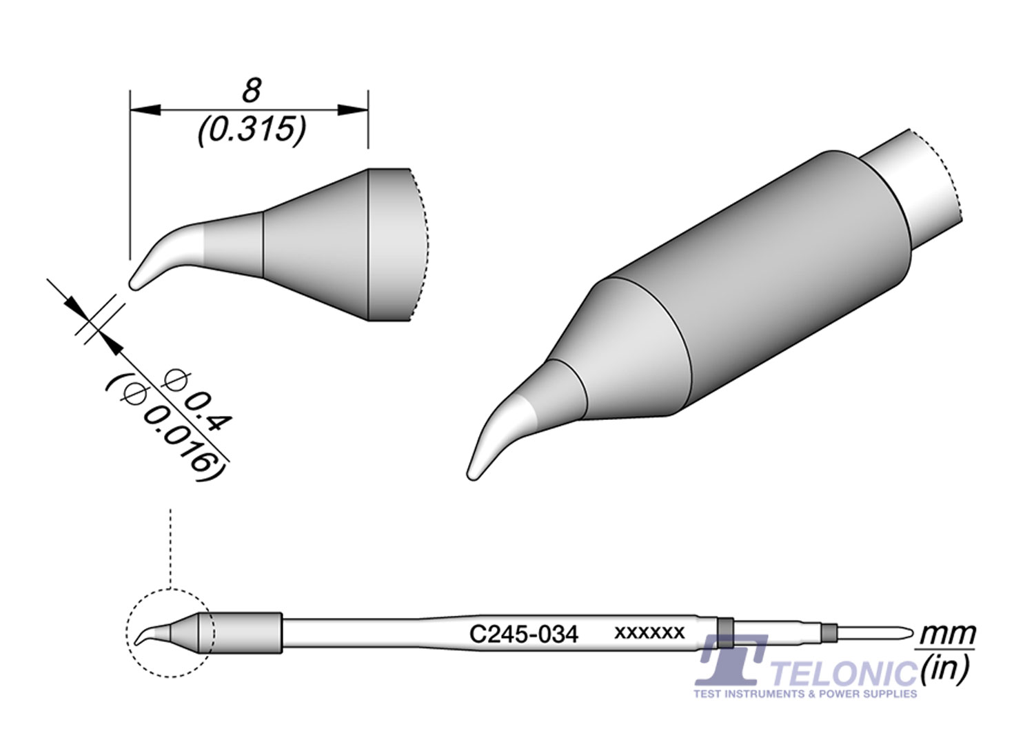 JBC C245034 Conical Bent Cartridge