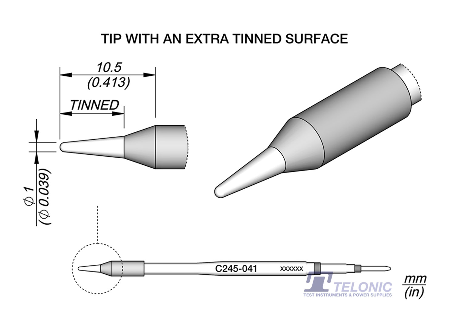 JBC C245041 Conical Cartridge