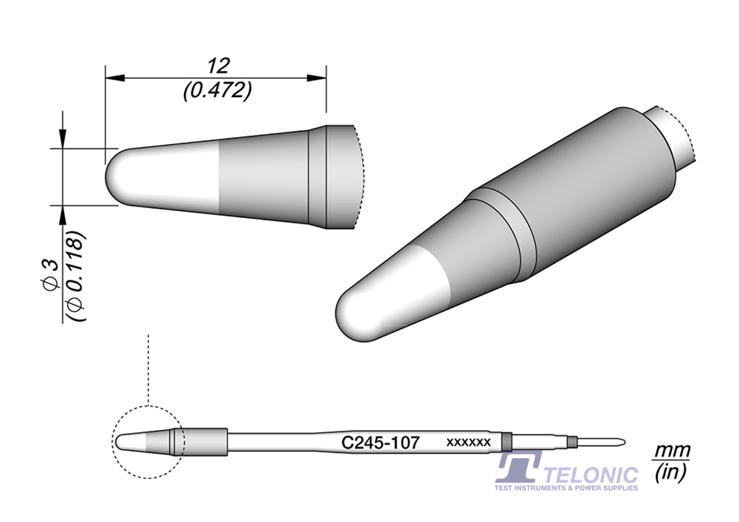 JBC C245107 Conical Cartridge