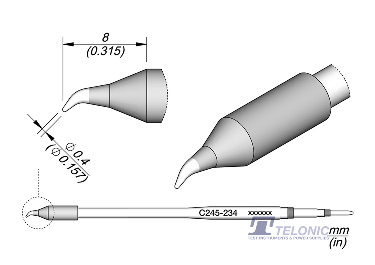 JBC C245234 Conical Bent Cartridge
