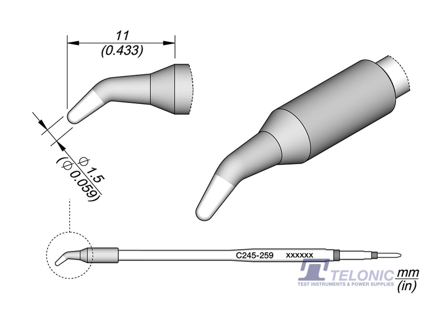 JBC C245259 Conical Bent Cartridge