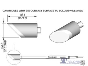 JBC C245301 Bevel Cartridge