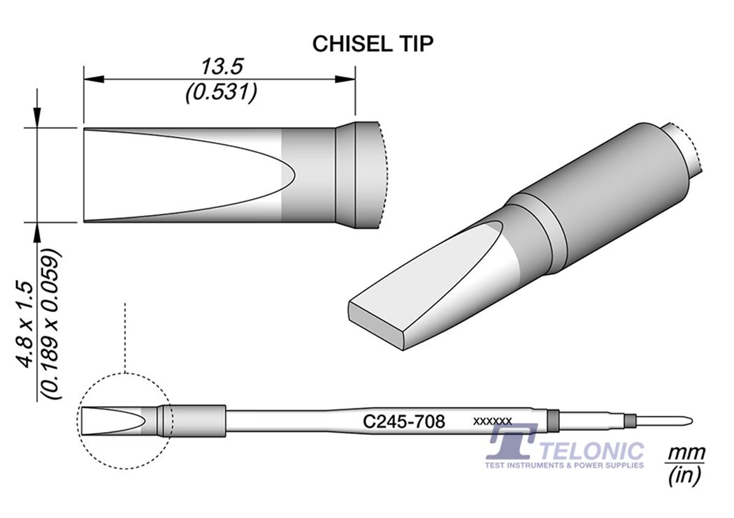 JBC C245708 Chisel Cartridge