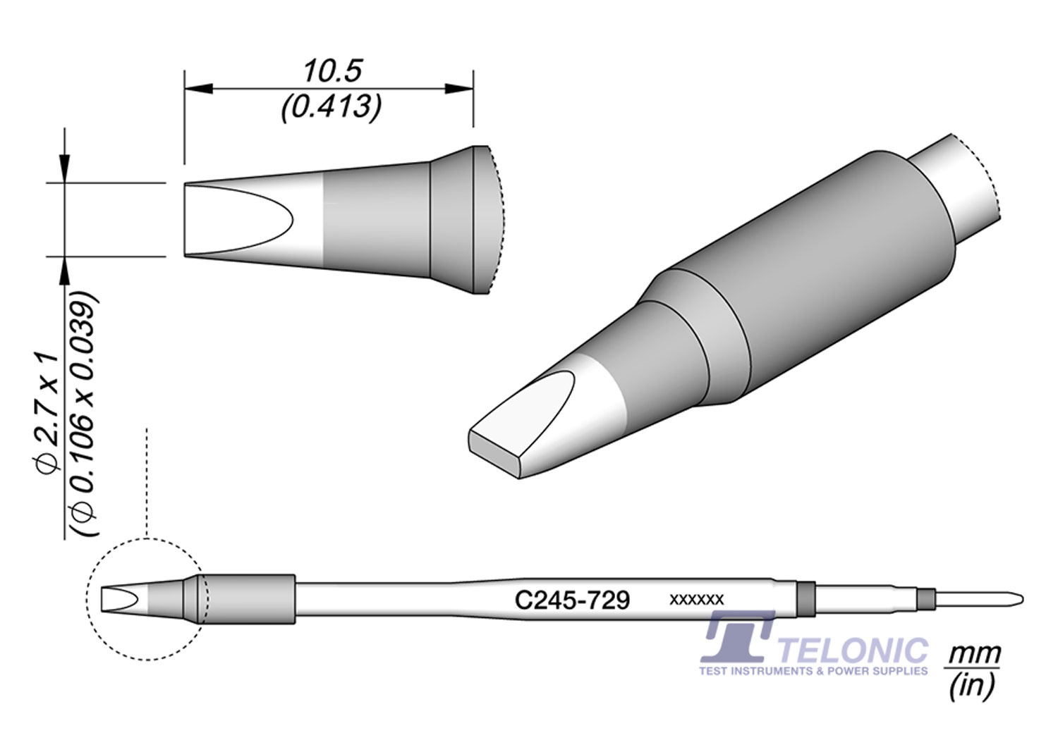JBC C245729 Chisel Cartridge