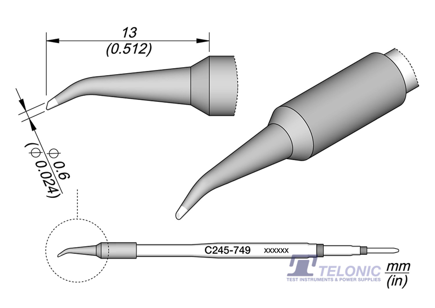 JBC C245749 Bevel Bent Cartridge