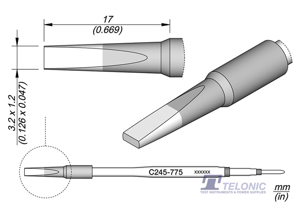 JBC C245775 Chisel Cartridge