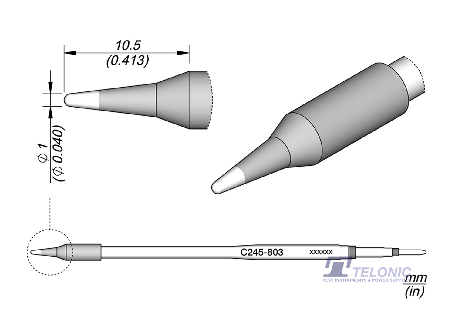 JBC C245803 Conical Cartridge