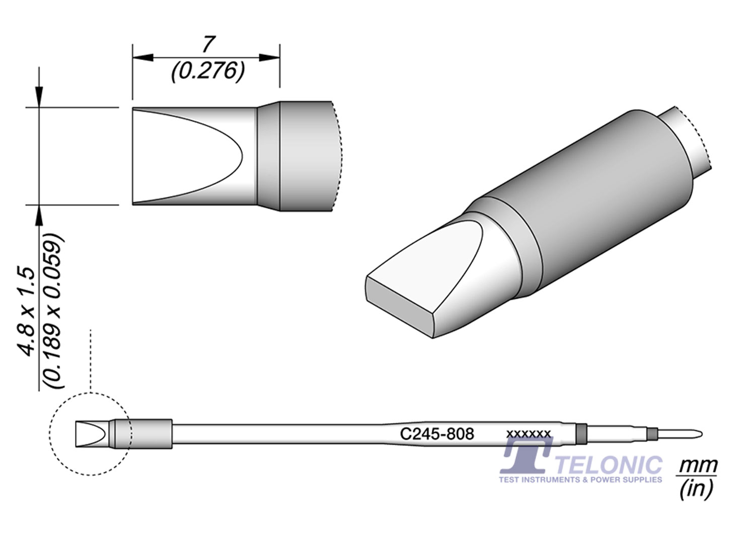 JBC C245808 Chisel Cartridge
