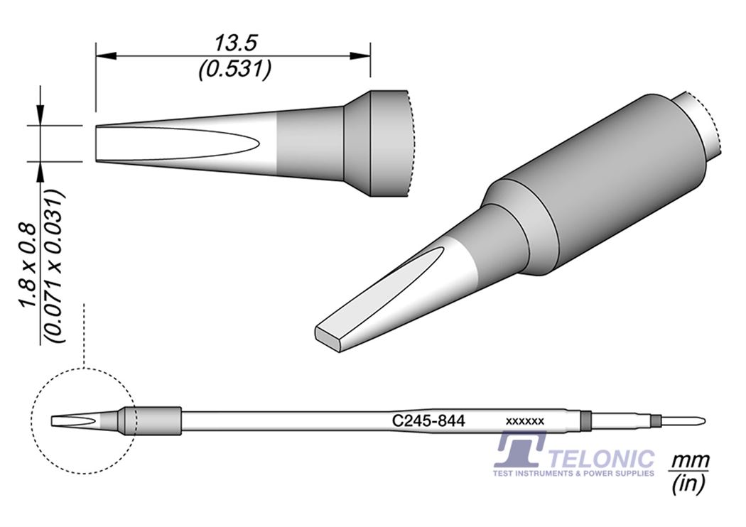 JBC C245844 Chisel Cartridge
