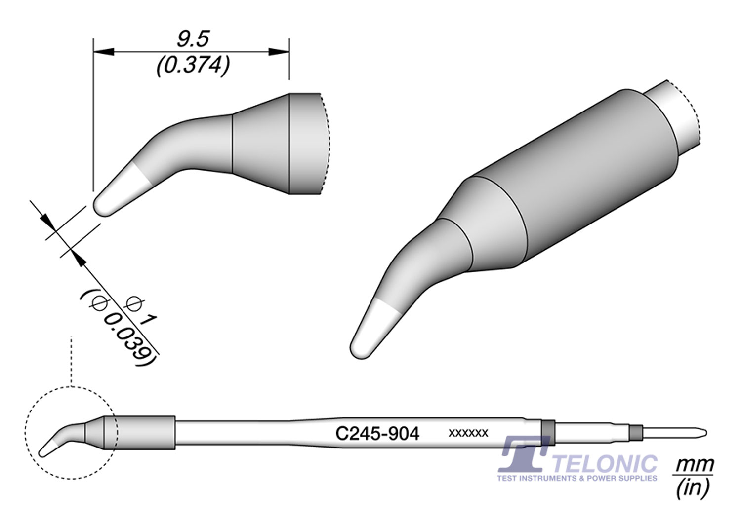 JBC C245904 Conical Bent Cartridge