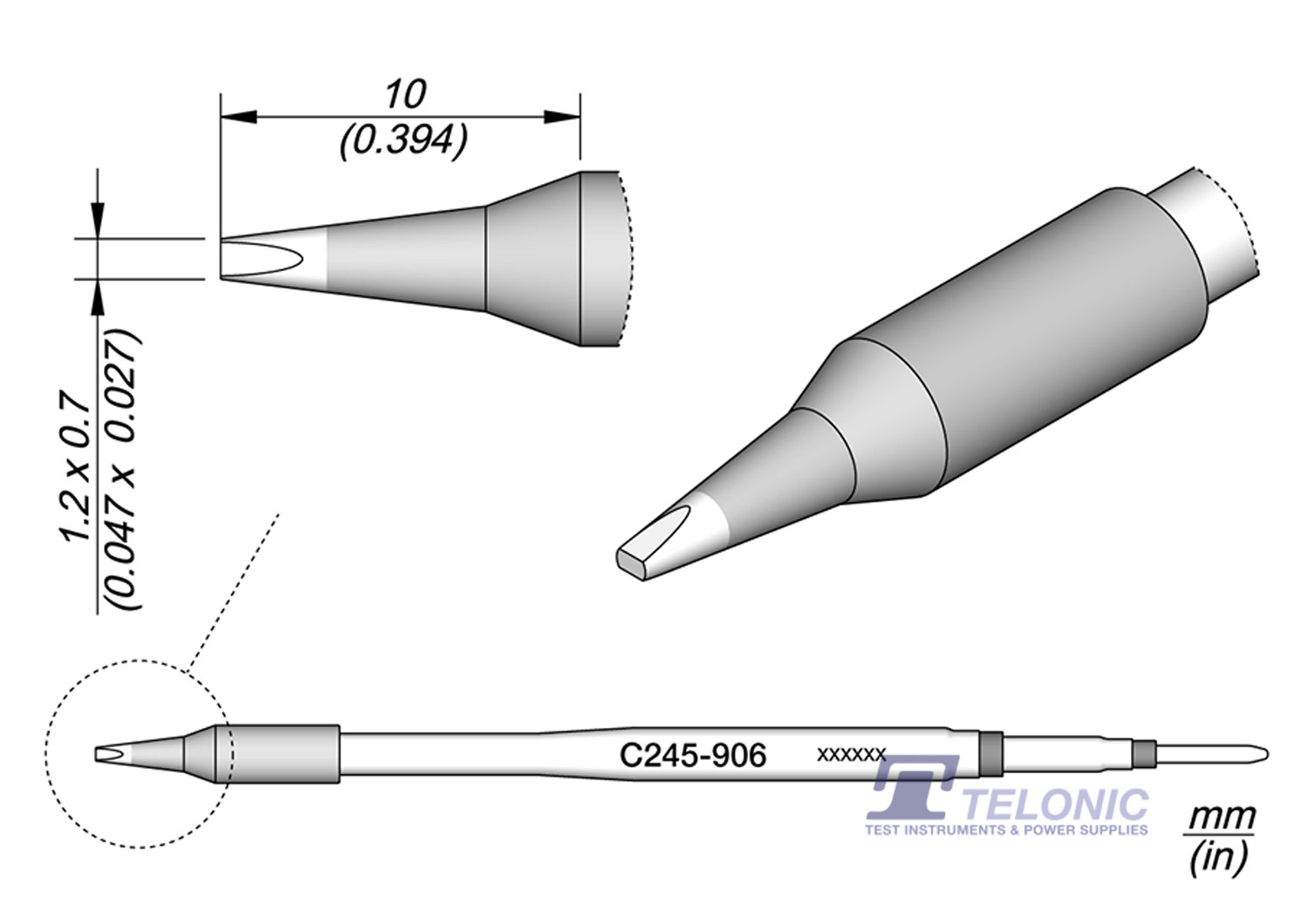 JBC C245906 Chisel Cartridge