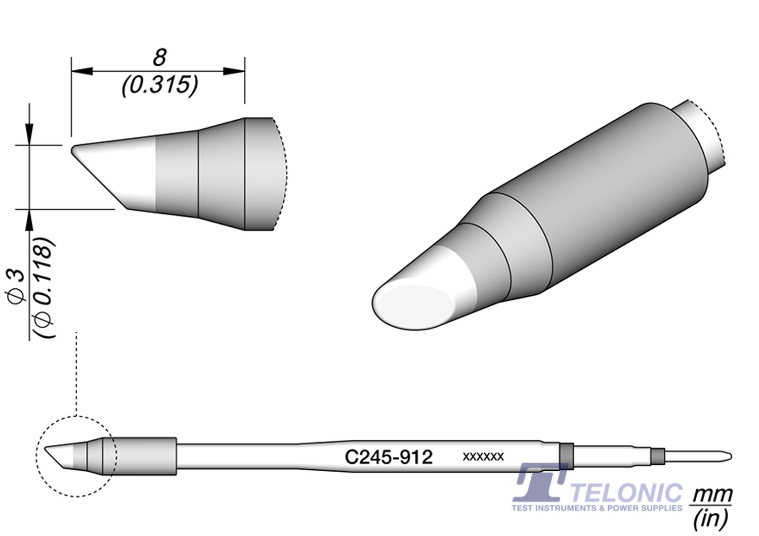 JBC C245912 Bevel Cartridge
