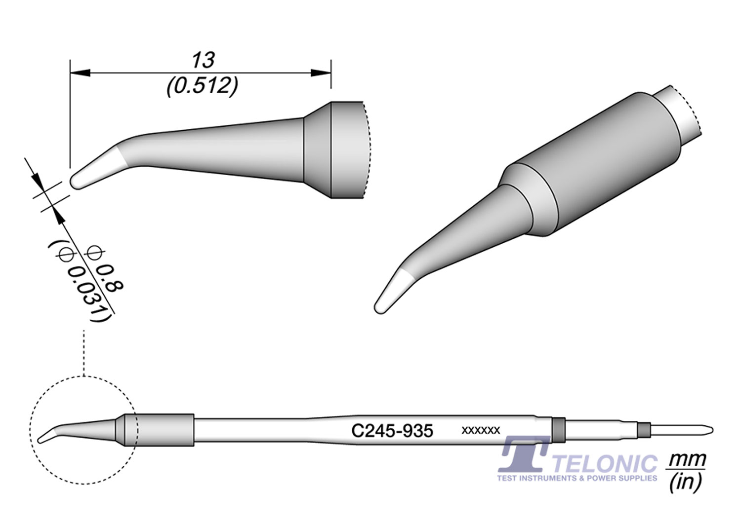 JBC C245935 Conical Bent Cartridge