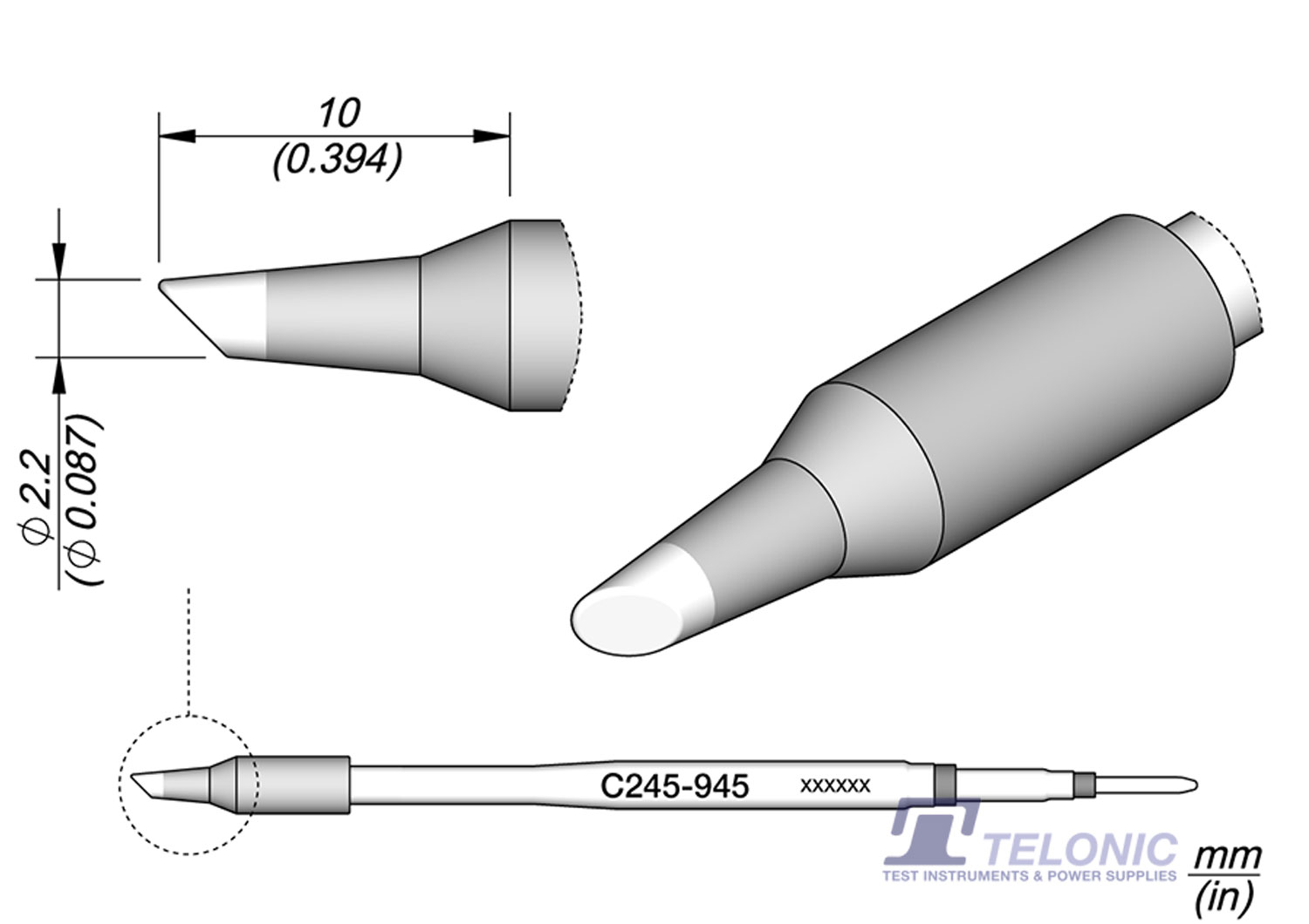 JBC C245945 Bevel Cartridge