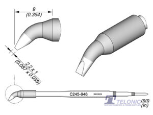 JBC C245946 Chisel Bent Cartridge