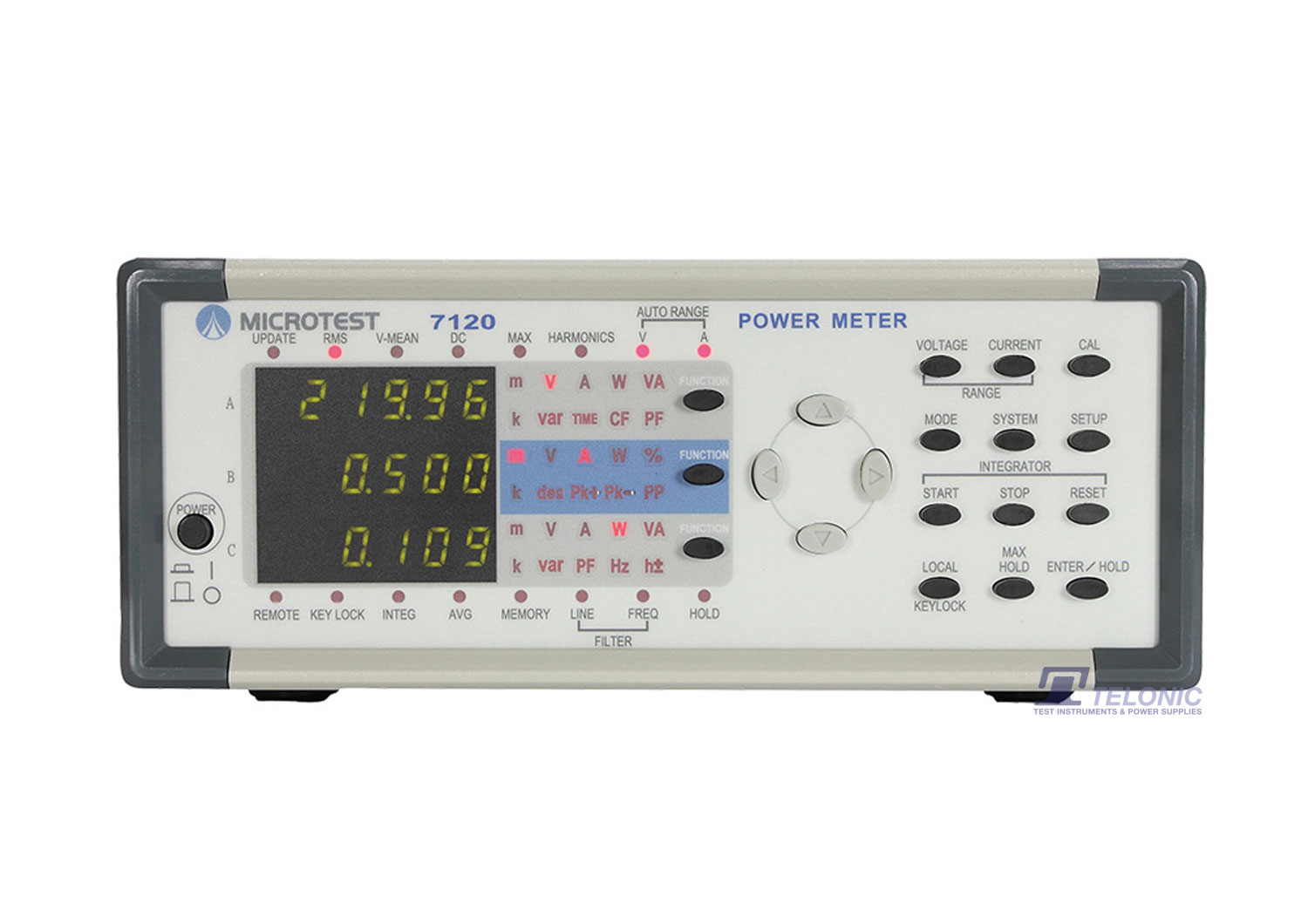 Microtest 7110 15Hz to 10kHz Single-Phase Power Meter (Power Consumption Machine)