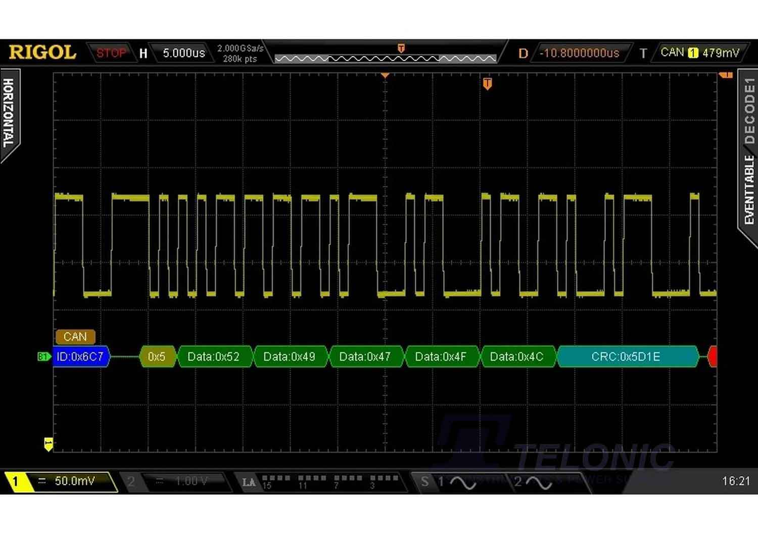 Rigol SD-DS2000 Serial Bus Decoding Licence