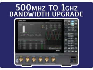 Siglent SDS5000HD-4BW5TA 500 MHz to 1 GHz bandwidth upgrade