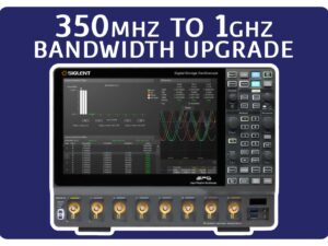 Siglent SDS5000HD-8BW3TA 350 MHz to 1 GHz bandwidth upgrade