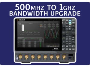 Siglent SDS5000HD-8BW5TA 500 MHz to 1 GHz bandwidth upgrade