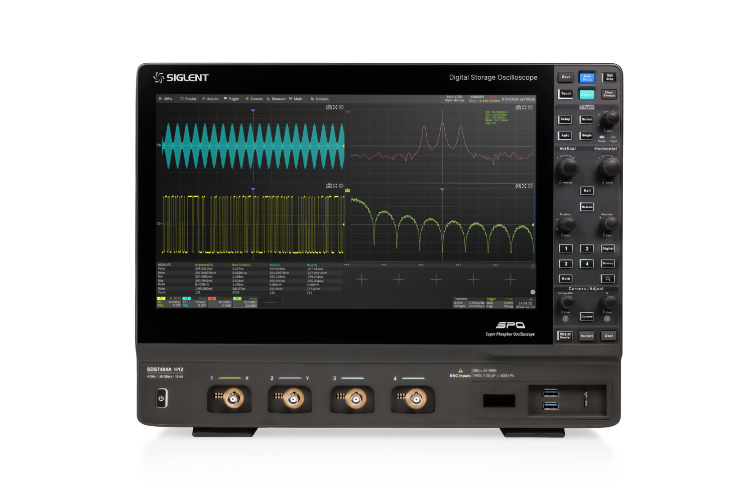 Siglent SDS7804A 4Ch, 20GSa/s, 8GHz, 12-Bit High Resolution Oscilloscope