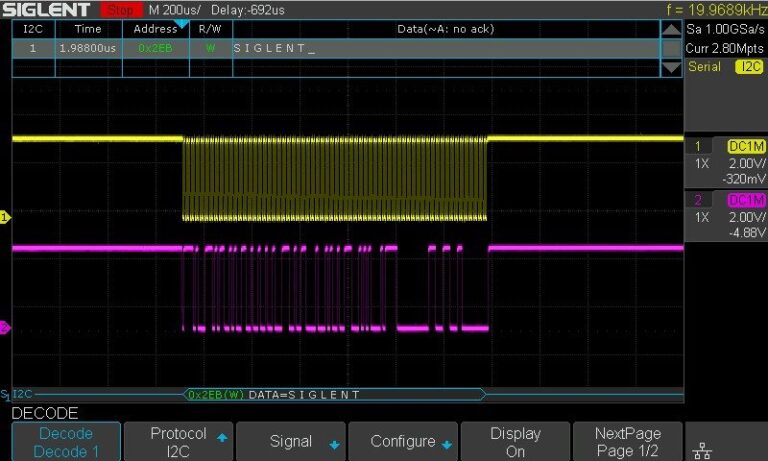 Serial Bus Decoding Function (Standard)