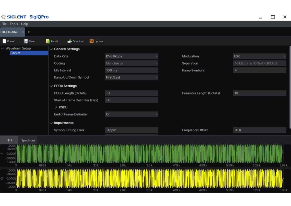 Siglent SigIQPro-IOT Signal Generation Software
