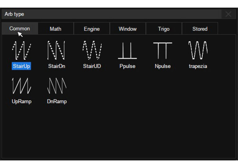 Built-in 50 MHz Function/Arbitrary Waveform Generator