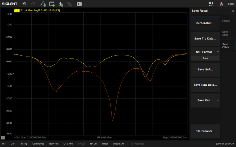 Display and compare memory and current data