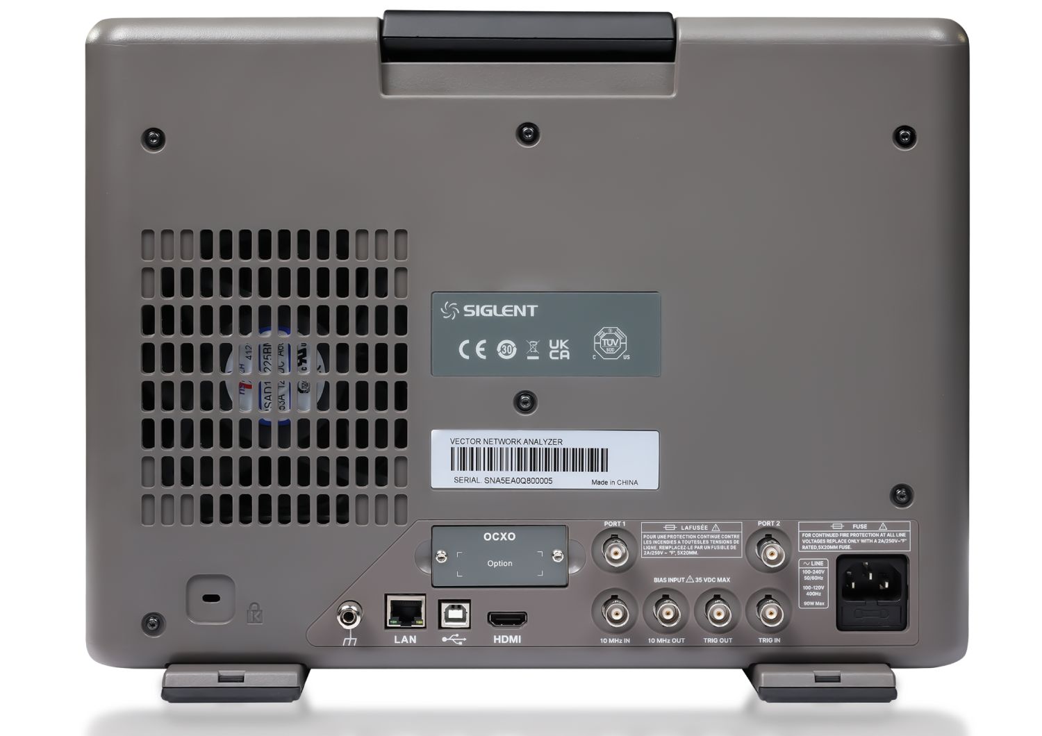 Siglent SNA5000X E Rear TelonicUK