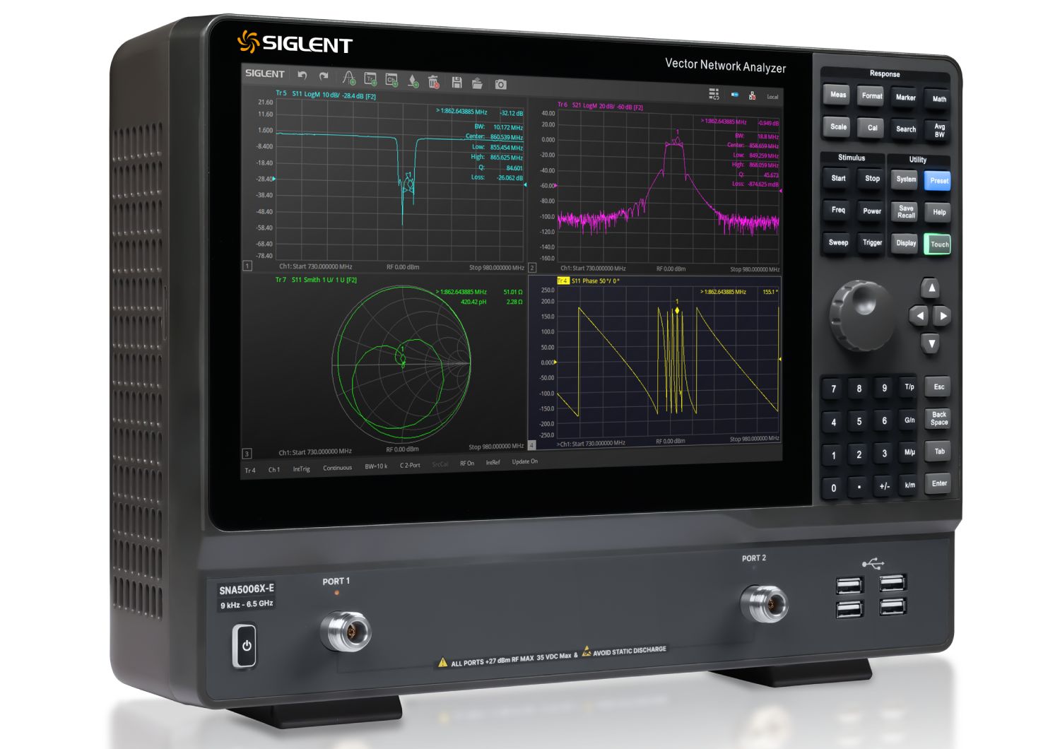 Siglent SNA5000X E Side TelonicUK